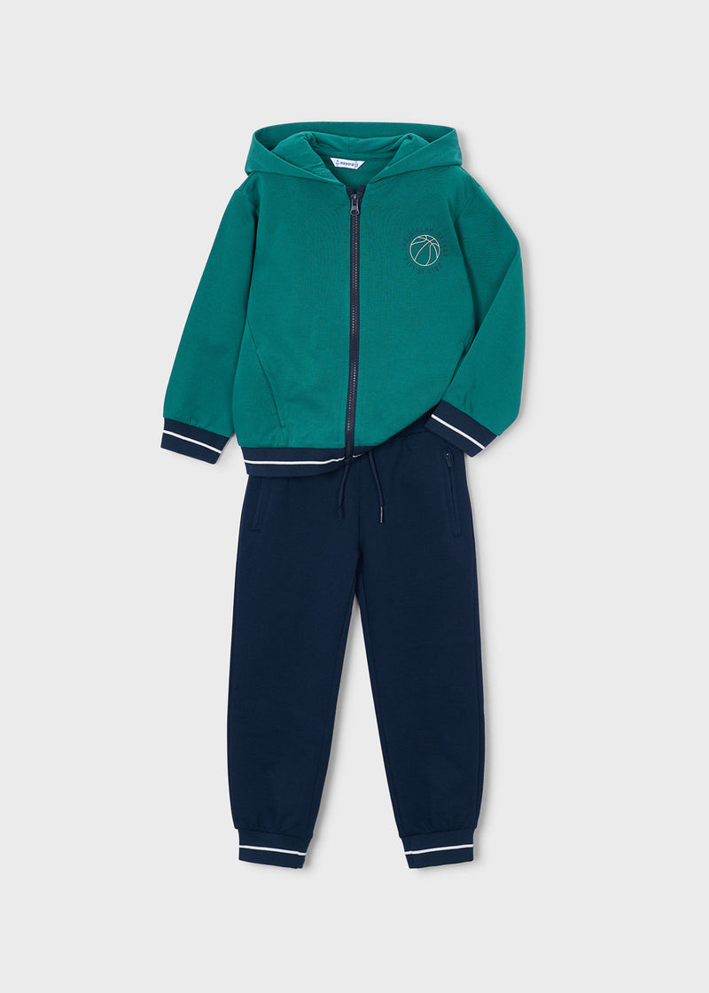 Mayoral Boys Ball Is Life Tracksuit Set - front view flat lay of full coordinated set