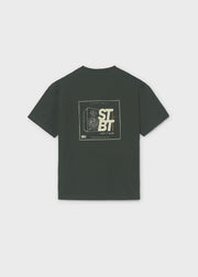 Mayoral Nukutavake Boys Don't Stop the Music T-Shirt - back view flat lay showing Street Beat speaker graphic print