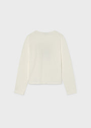 Mayoral fashion illustration long sleeve top – back flat lay