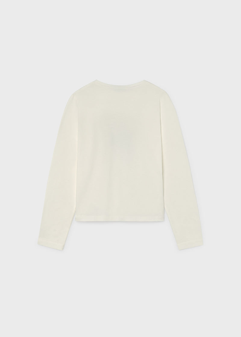 Mayoral fashion illustration long sleeve top – back flat lay