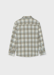 Mayoral Nukutavake check shirt – back flat lay