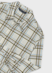 Mayoral Nukutavake check shirt – front flat lay