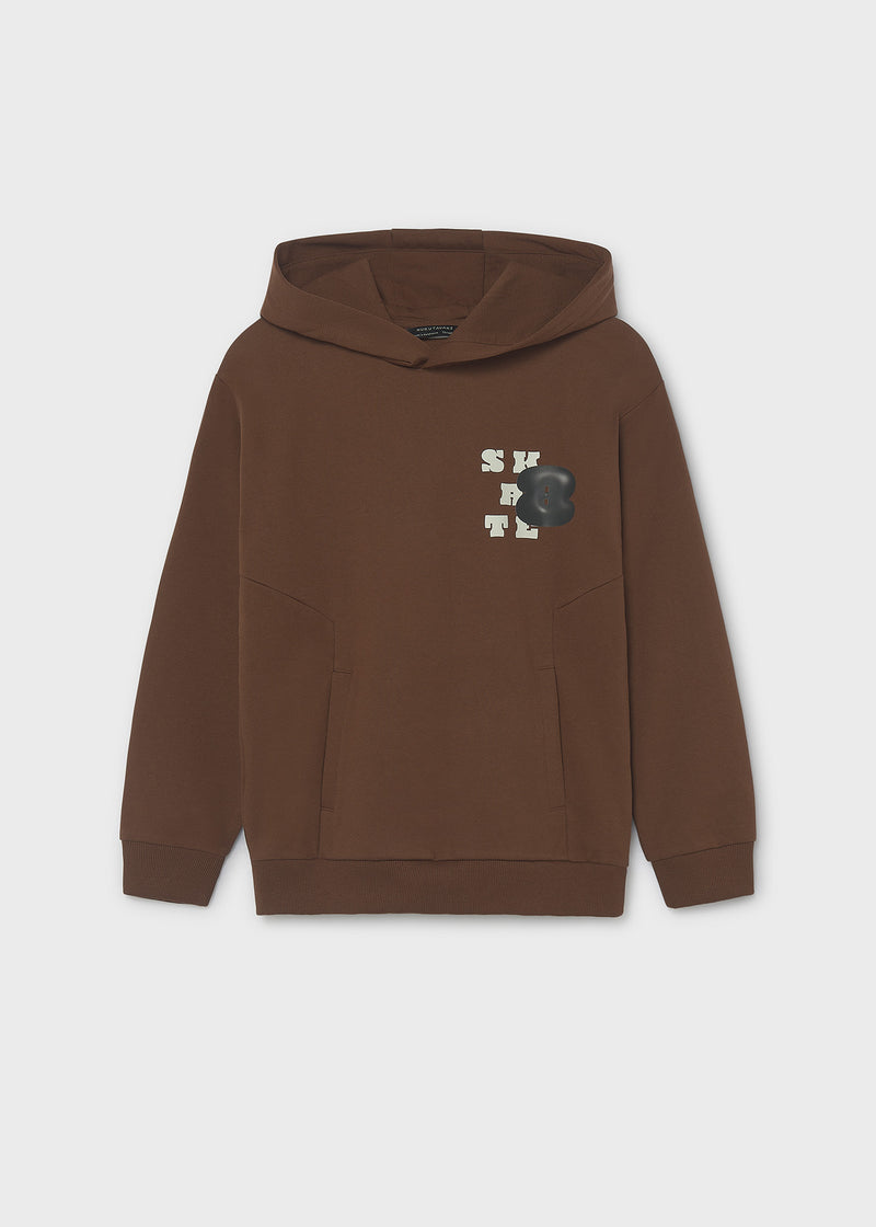 Mayoral Nukutavake Skate hoodie – chest graphic and Nukutavake label detail close-up