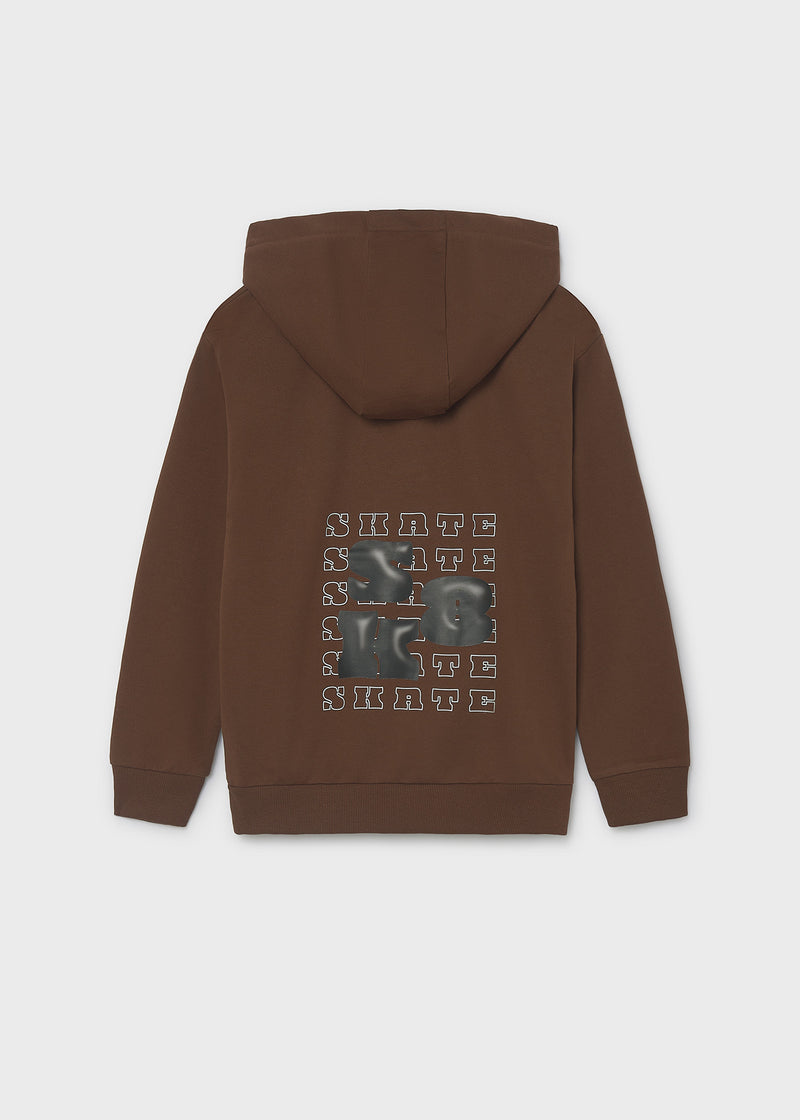 Mayoral Nukutavake Skate graphic hoodie – back flat lay showing full SKATE back print