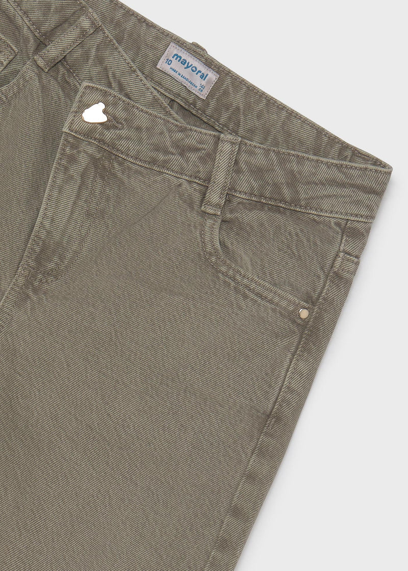 Mayoral Girls Black Barrel-Leg Jeans | Seaweed 7526