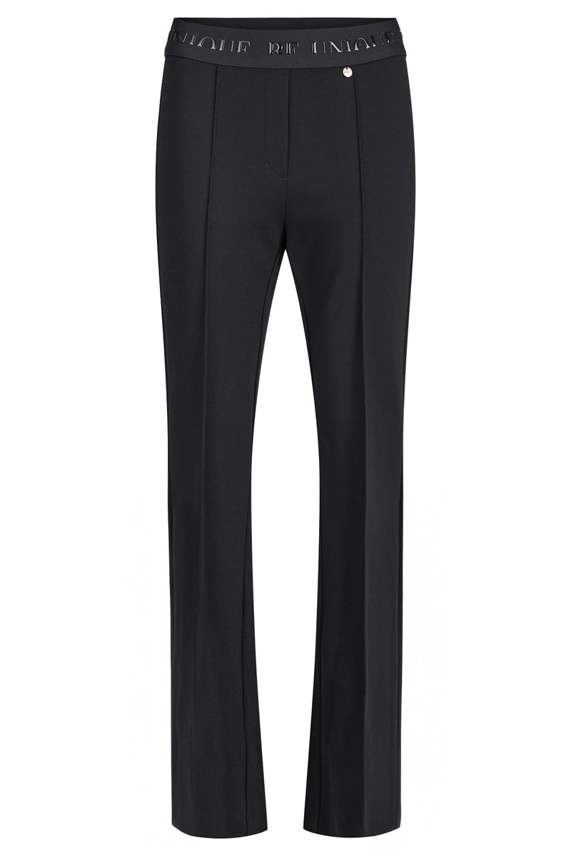 Robell – 82cm Straight Leg Trousers, Black
