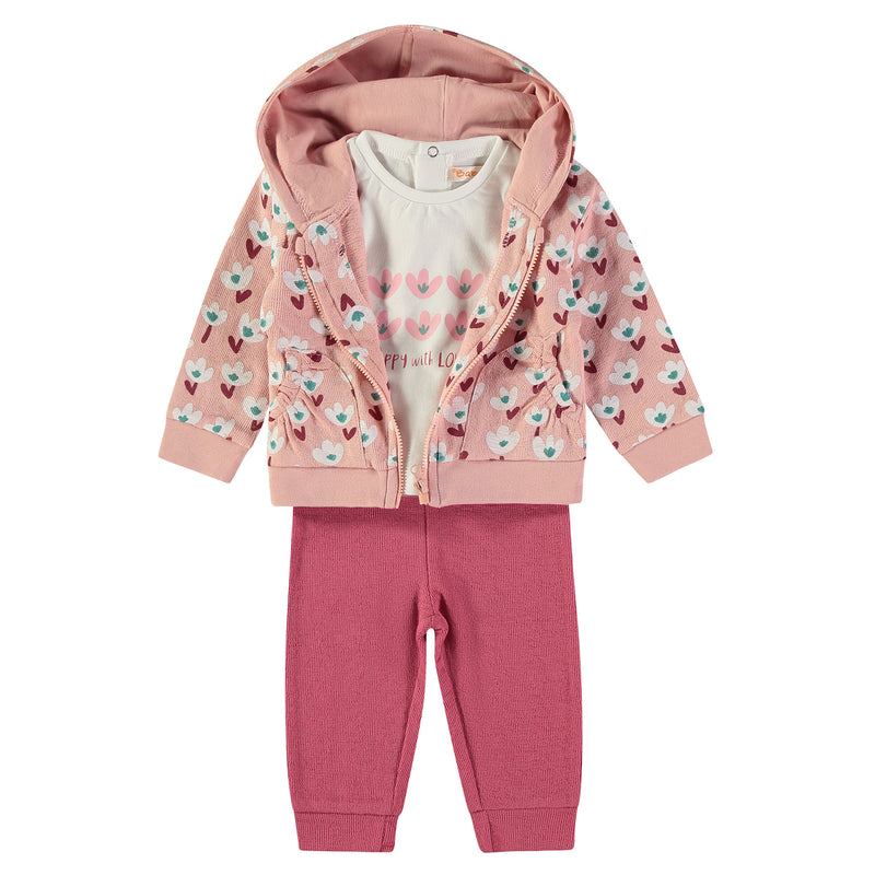 Babybol Girls 3 Pieces Set | Pink 161014
