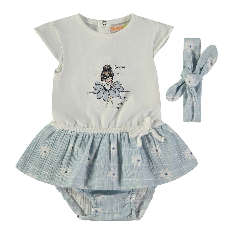 Babybol Girls 2 Piece + Headband| Clouds 161047