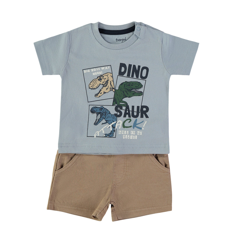 Babybol Dinosaur Attack  2 Pieces Set | Light Blue 162010