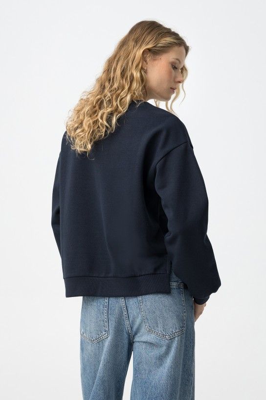 Tiffosi Women's Surtur Sweater Top | Navy Blue 10066311