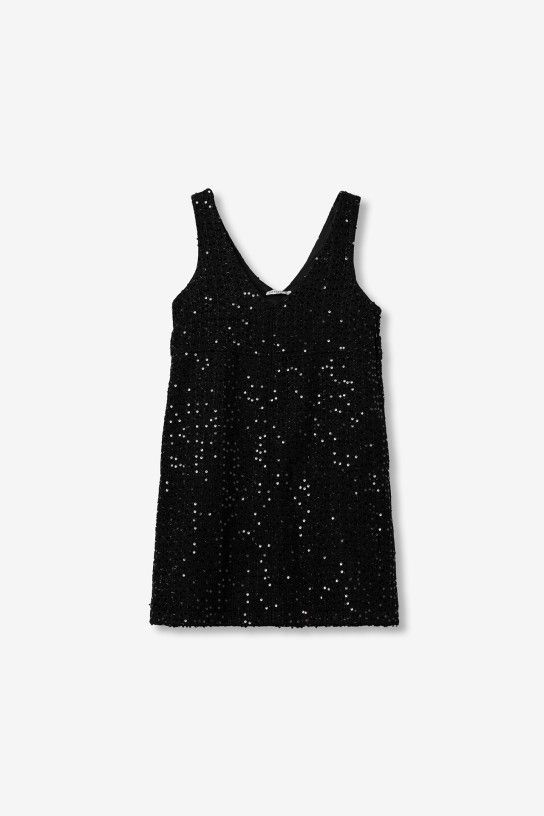 Tiffosi   Ivany Sequin Mini Dress | Black 10067078