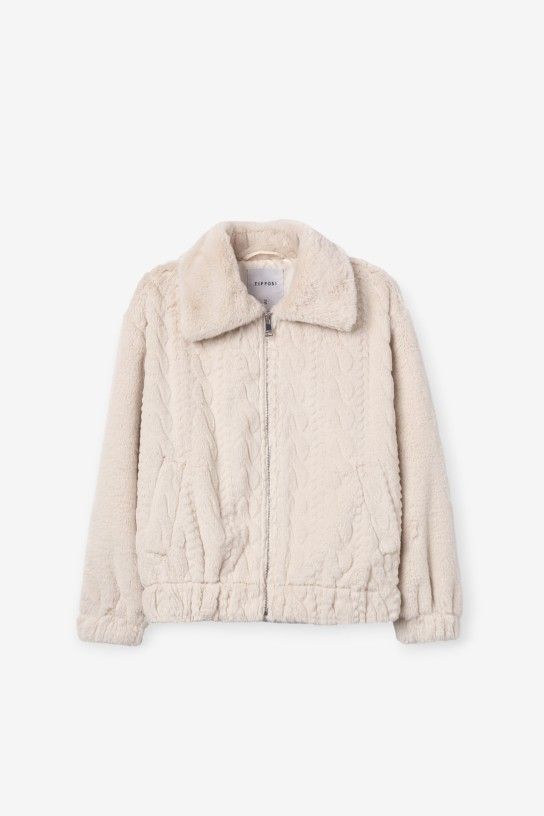 Tiffosi Alina Faux Fur Jacket | White 10068332
