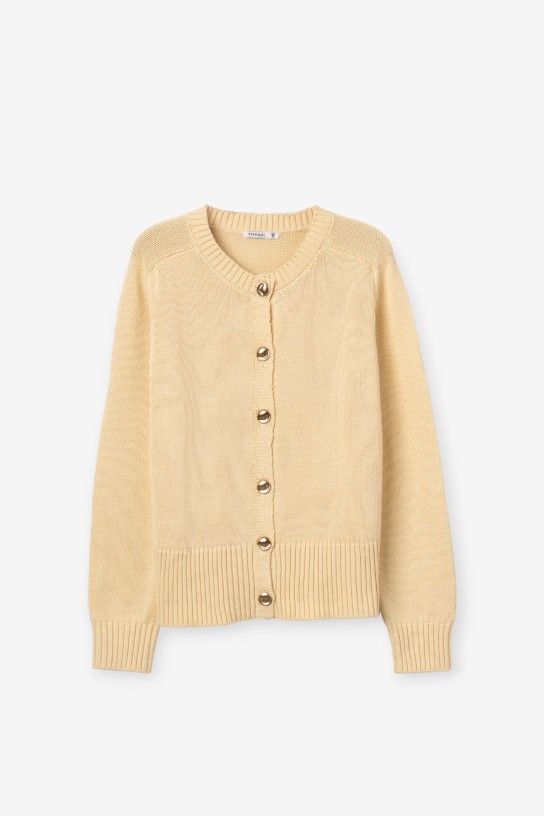 Tiffosi Lion Knit Cardigan | Corn 10067330