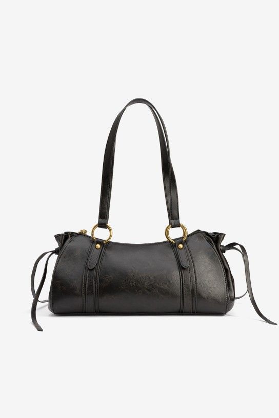 Tiffosi Lane Barrel Shoulder Bag | Black 10068219