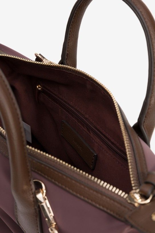 Tiffosi Rosanna Tote Bag with Bead Charm | Plum Red 10068109