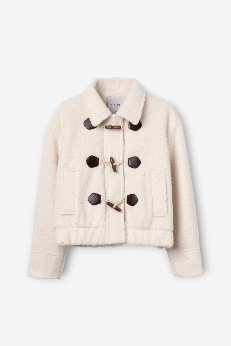 Tiffosi Mira Teddy Toggle Jacket | White 10067819