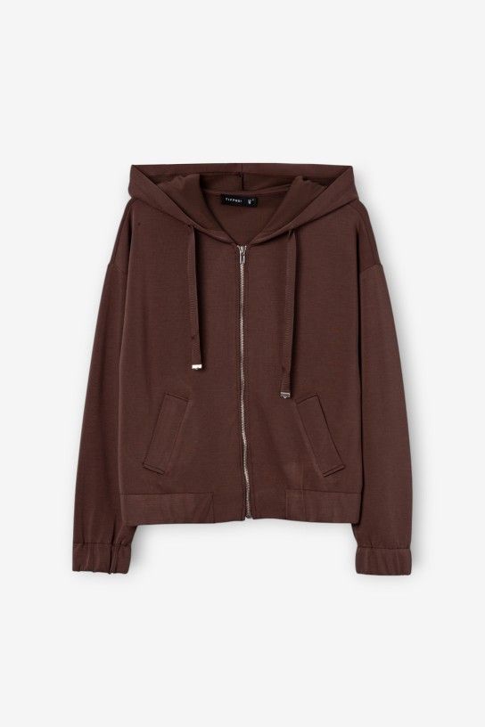 Tiffosi Pam Zip-Up Hoodie  | Brown 10068196