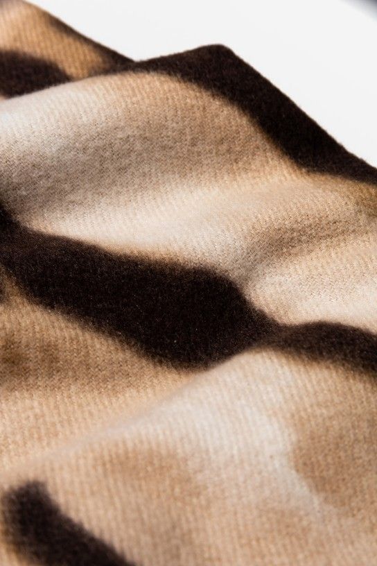 Tiffosi Anastasia Knitted Scarf Tiger Print | Brown 10067719