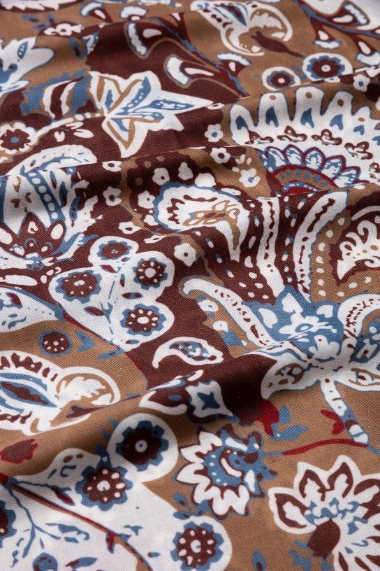 Tiffosi Penelope Paisley Print Scarf | Caramel 10068271