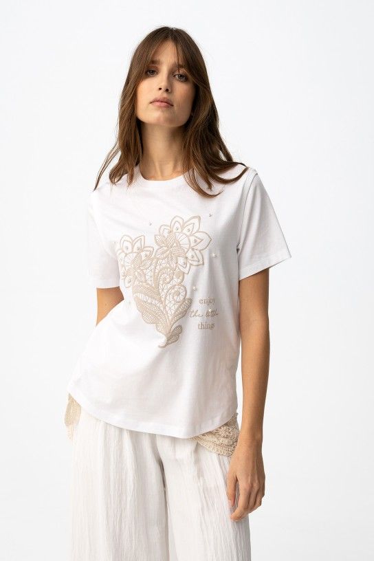 Tiffosi Angel S/S T- Shirt | White 10065796
