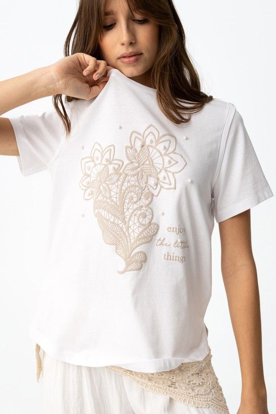 Tiffosi Angel S/S T- Shirt | White 10065796