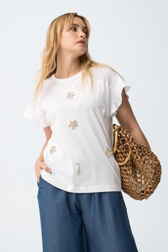 Tiffosi Aponi Loose T-Shirt  | White 10065818