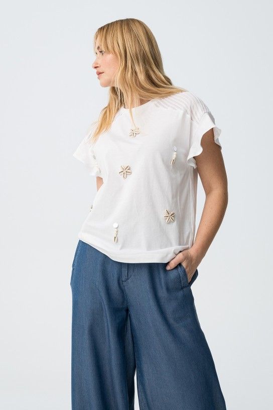 Tiffosi Aponi Loose T-Shirt  | White 10065818