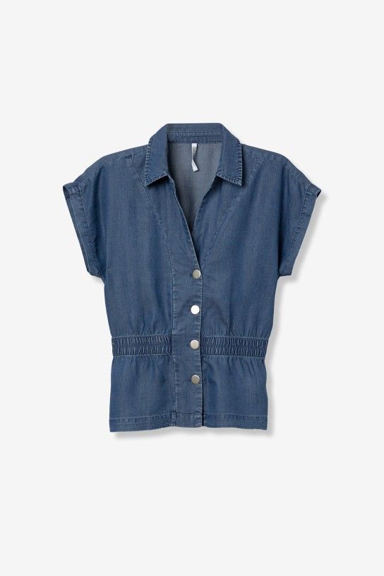 Tiffosi Lence S/S Shirt | Denim 10065158