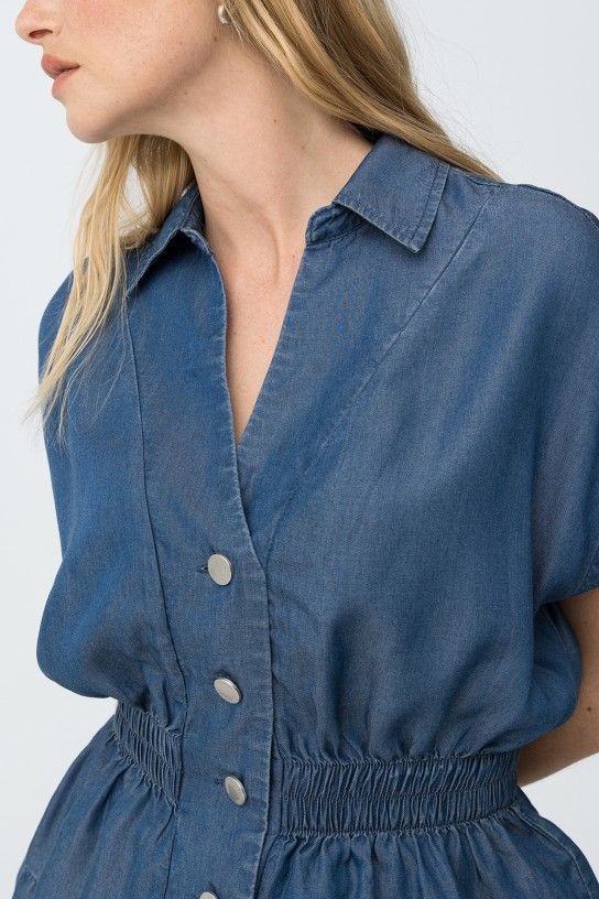 Tiffosi Lence S/S Shirt | Denim 10065158