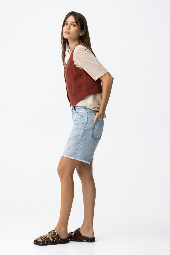 Tiffosi Benny Ripped Denim Shorts | 10065159