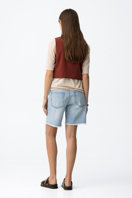 Tiffosi Benny Ripped Denim Shorts | 10065159