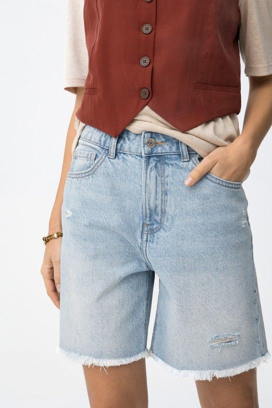Tiffosi Benny Ripped Denim Shorts | 10065159