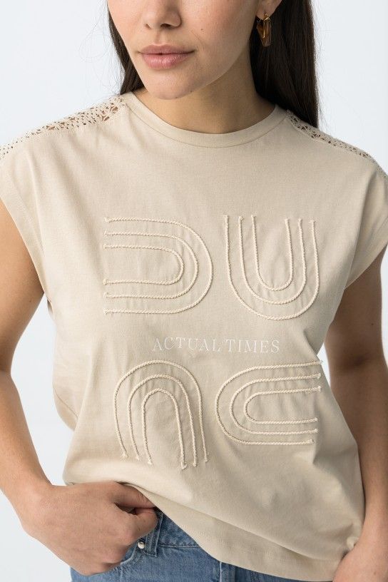 Tiffosi Jellicent T-Shirt | Beige 10065843