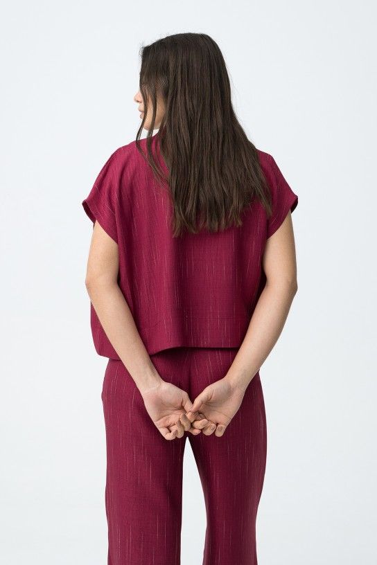 Tiffosi Cookie Relaxed Fit  Shirt Short Sleeve| Fuchsia 10064956