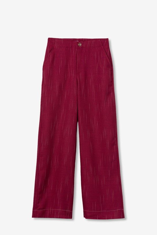 Tiffosi  Cookie Wide Leg Trousers | Fuchsia 10064603