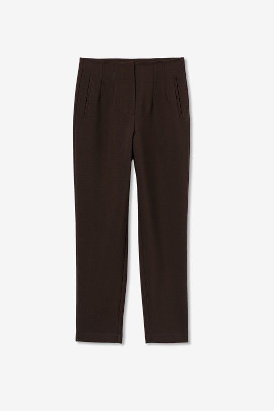 Tiffosi Raven Tailored Trousers | Brown 10069599