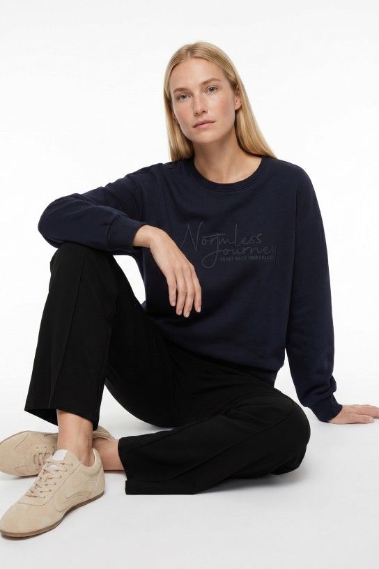 Tiffosi Women's Surtur Sweater Top | Navy Blue 10066311