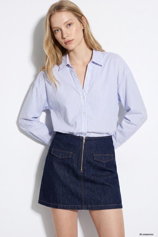 Tiffosi Tancy L/S Shirt | White Blue 10066920