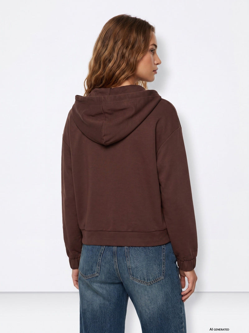 Tiffosi Pam Zip-Up Hoodie  | Brown 10068196