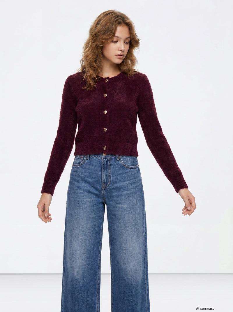 Tiffosi cropped cardigan sweater | Fig 10067407 Nodos