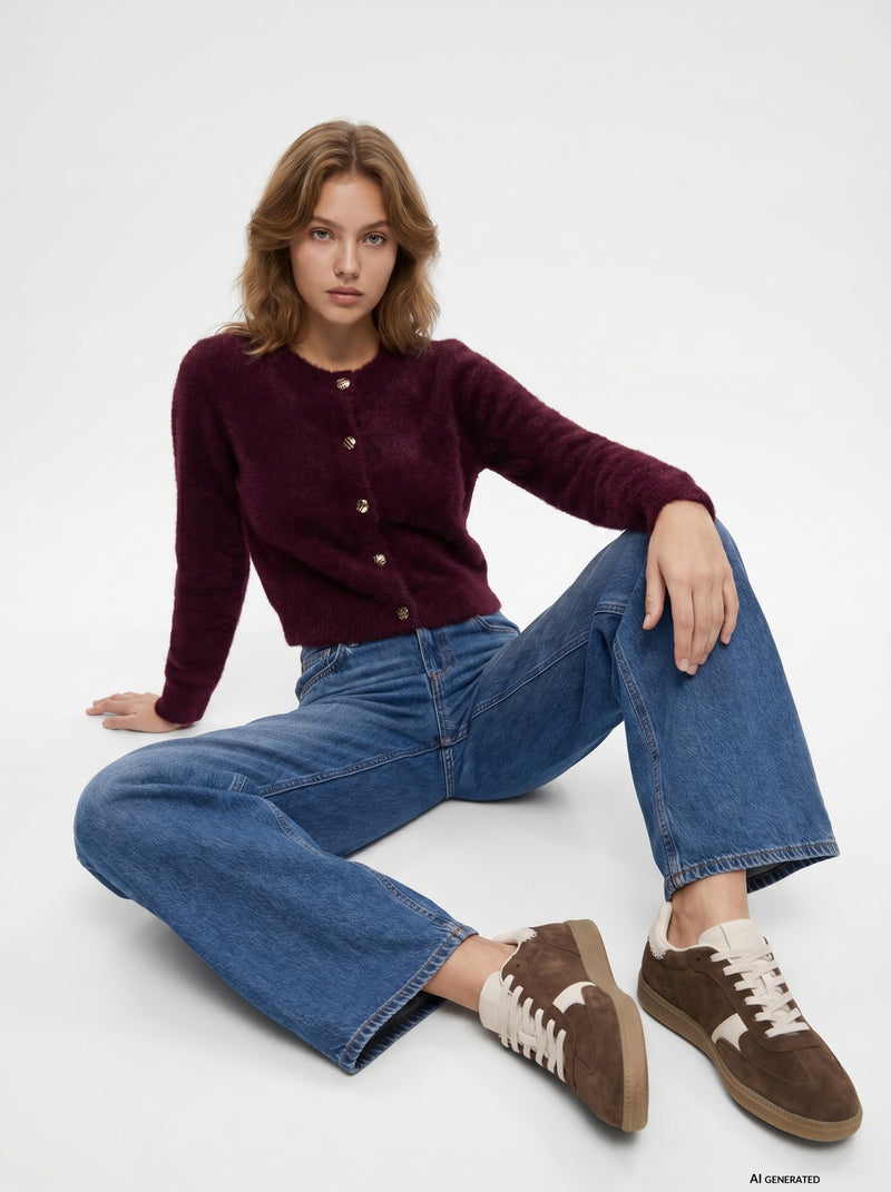 Tiffosi cropped cardigan sweater | Fig 10067407 Nodos