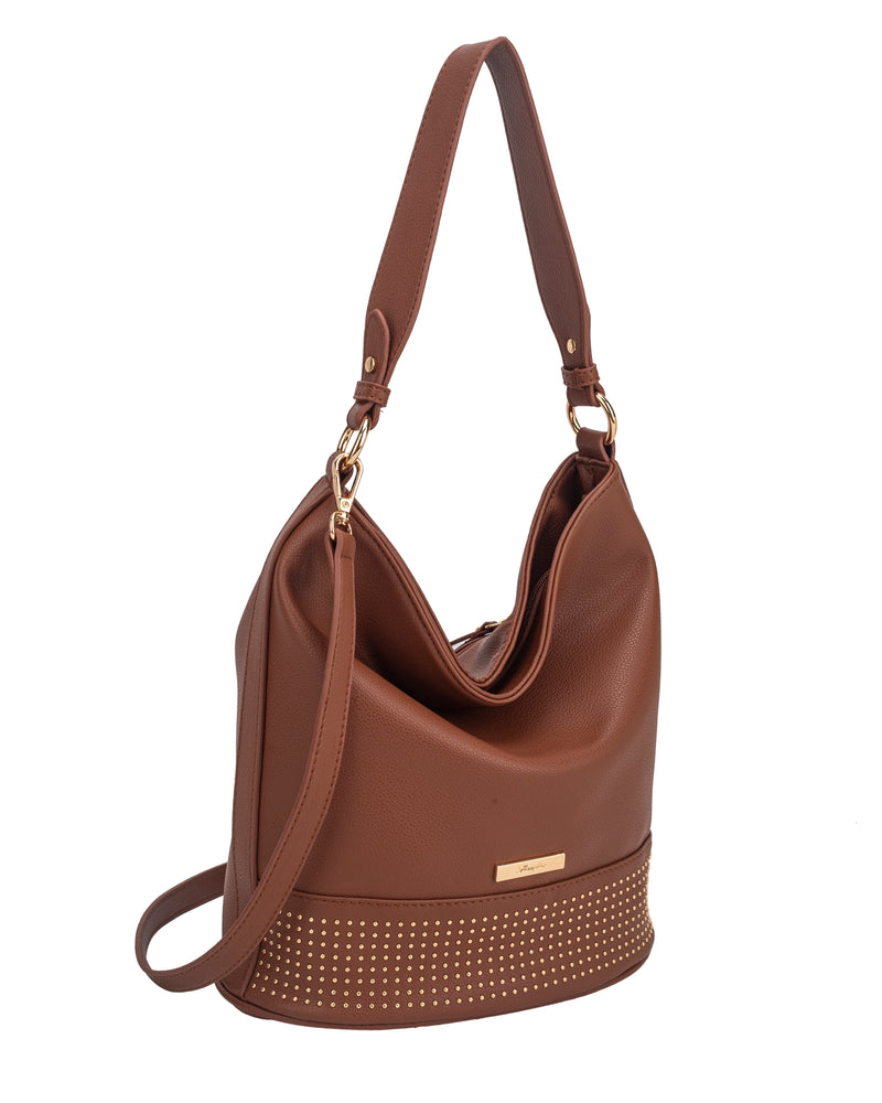 Hampton Laurel Hobo Shoulder Bag | Tan 18H1667