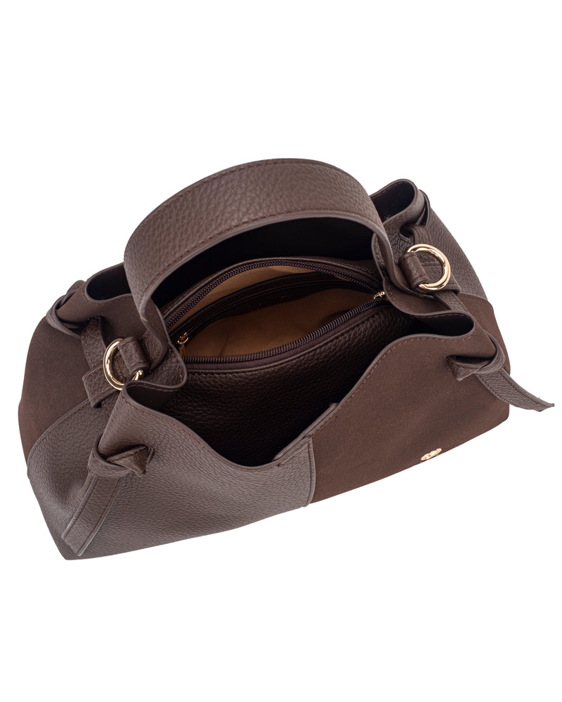 Hampton Camellia  2-in-1 A-Line Grab Bag | Brown 18H1670
