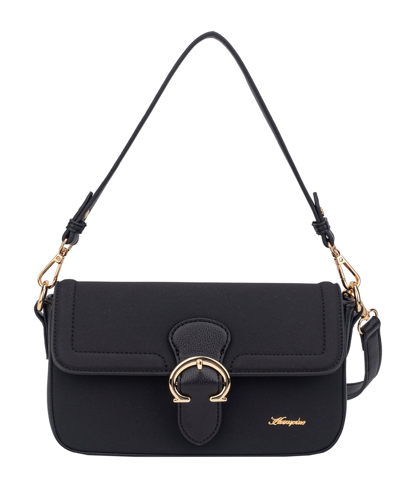 Hampton Blossom Flap Over Shoulder | Black 18H1671