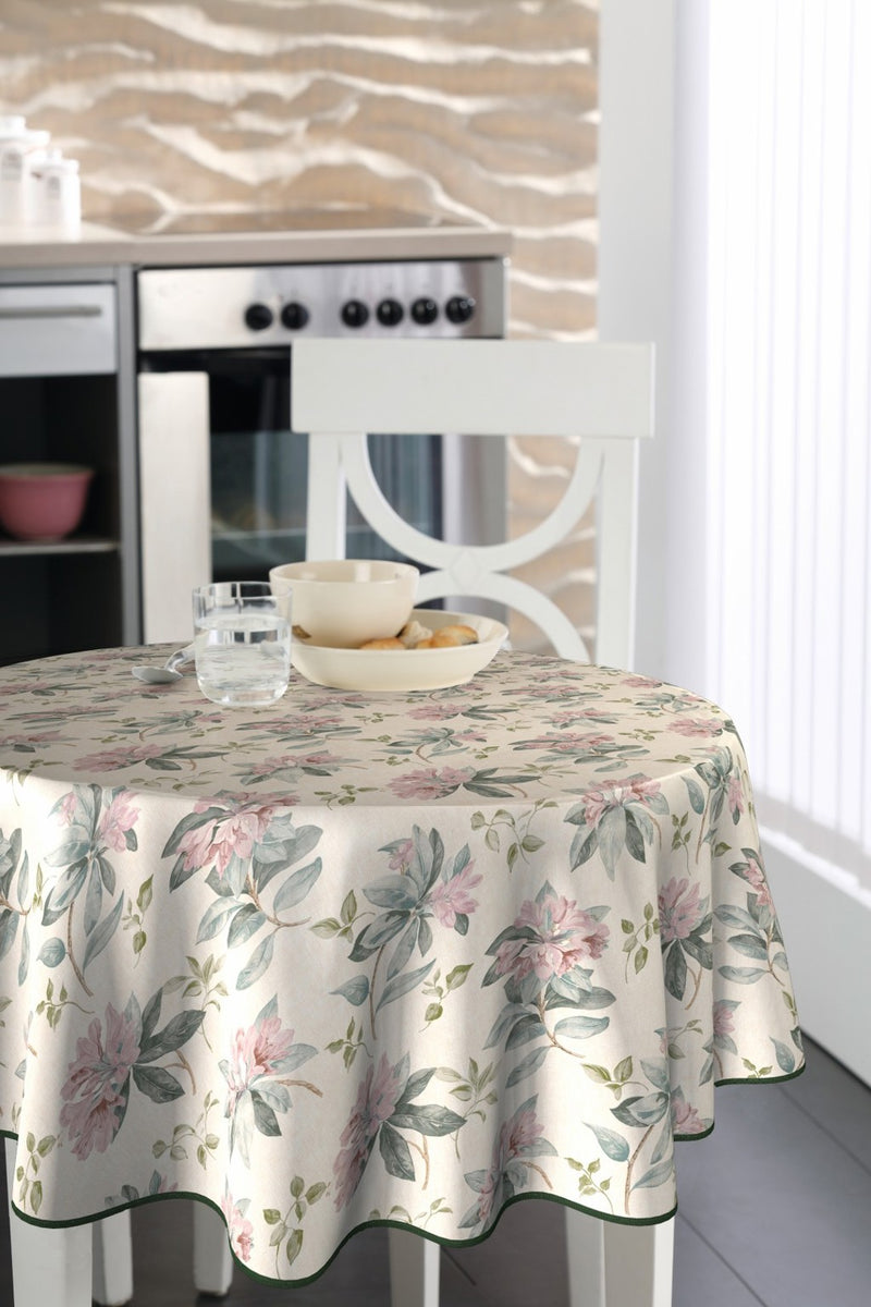 Donal Lynch Round Table Oil Cloth | Flowers 4W4/14