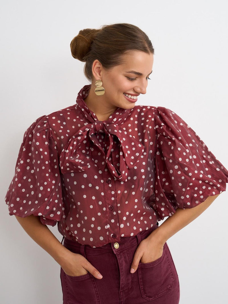 Kyla Sienna Blouse | Berry 37255
