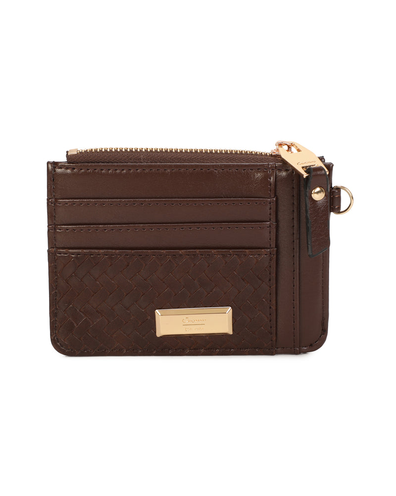 Gionni Neroli Zip Card Holder | Brown 20G1275