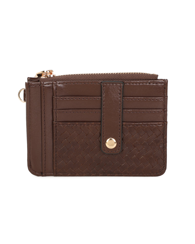 Gionni Neroli Zip Card Holder | Brown 20G1275