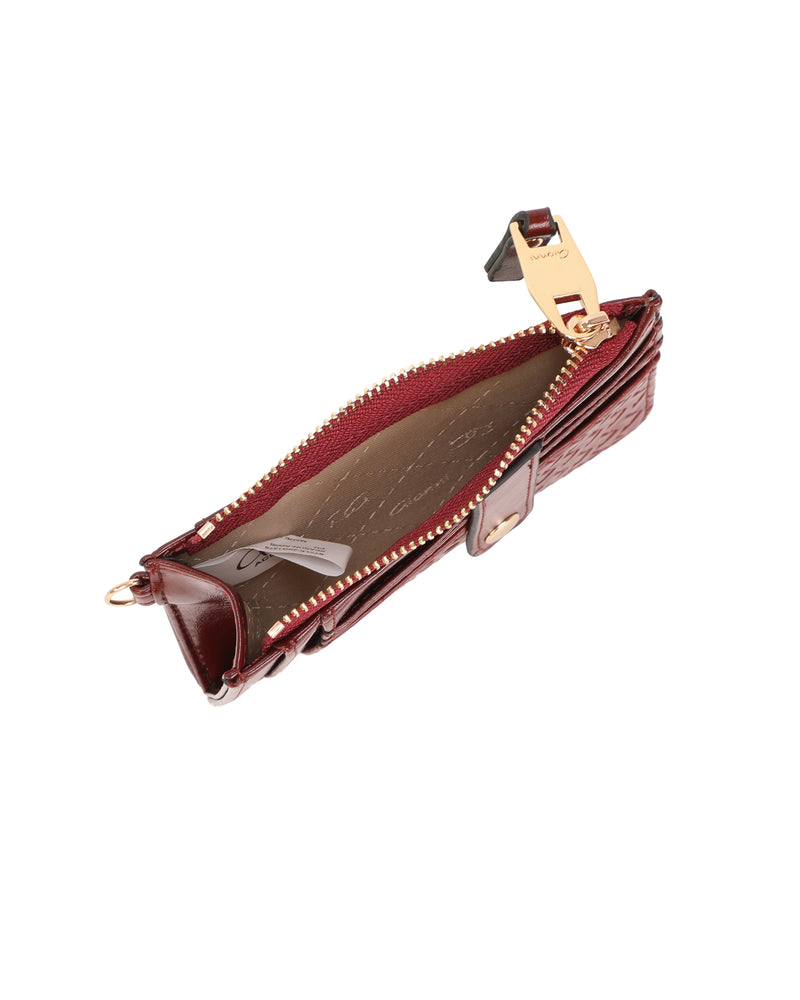 Gionni Neroli Zip Card Holder | Red 20G1275