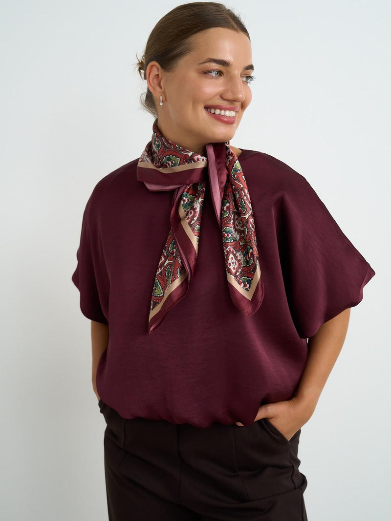 Kyla Bubble Top | Wine 60715